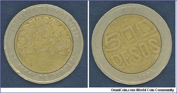 500 pesos, 1998