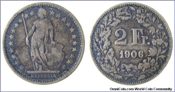 1906 2 Franc