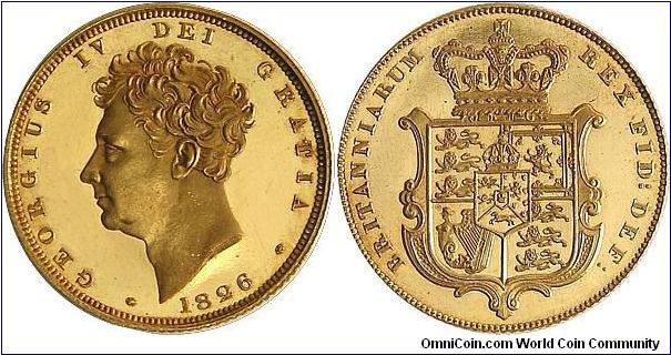 1826 George IV Proof Sovereign