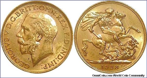 1928 Pretoria Mint Sovereign