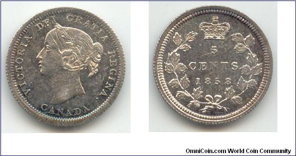 1858 5-Cents