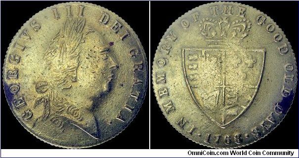 Guinea token, Great Britain.

A token that was apparently used as play money or as gambling chips. It's doubtful that anyone would have been fooled by these imitations.                                                                                                                                                                                                                                                                                                                                          