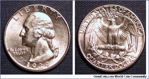 1939 Washington Quarter