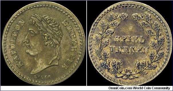 Napoleon I.

Spiel marken or play money.                                                                                                                                                                                                                                                                                                                                                                                                                                                                          