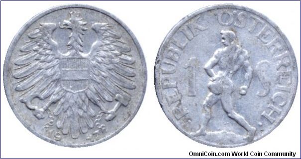 Austria, 1 schilling, 1947, Al.                                                                                                                                                                                                                                                                                                                                                                                                                                                                                     