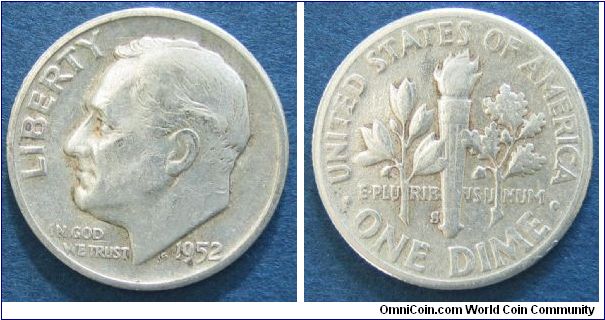 S silver Roosevelt dime