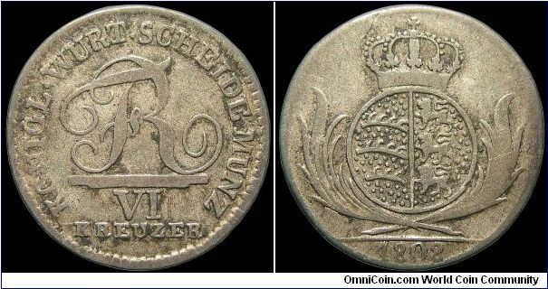 6 Kreuzer, Wurttemburg.

Anyone who collects these knows how good a coin this is...                                                                                                                                                                                                                                                                                                                                                                                                                               