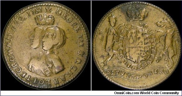 Coronation of King George III and Queen Charlotte, Great Britain.

At the beginning of George III's reign the art of medal engraving was almost non-existent in Great Britain. Fifty years later only the French and Italian engravers were better as a group.                                                                                                                                                                                                                                                    