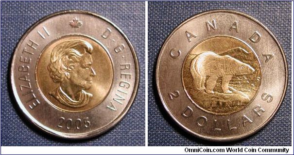 2005 Canada 2 Dollar Toonie