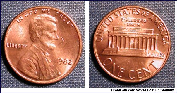1982 Large Date Copper Lincoln Cent