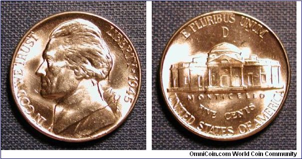 1945-D Jefferson Nickel