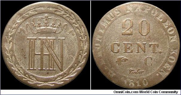 20 Centimes, Westphalia.                                                                                                                                                                                                                                                                                                                                                                                                                                                                                            