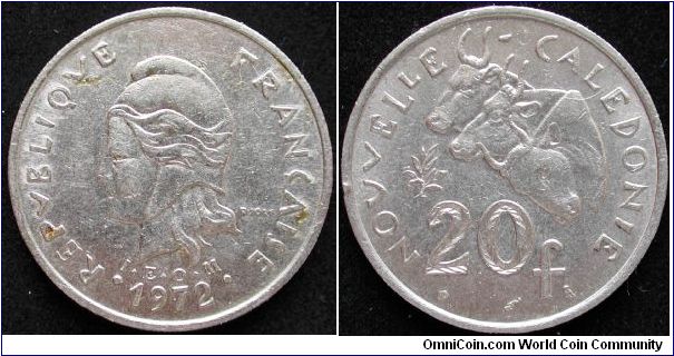 20 Francs 
Nickel 
New Caledonia I.E.O.M