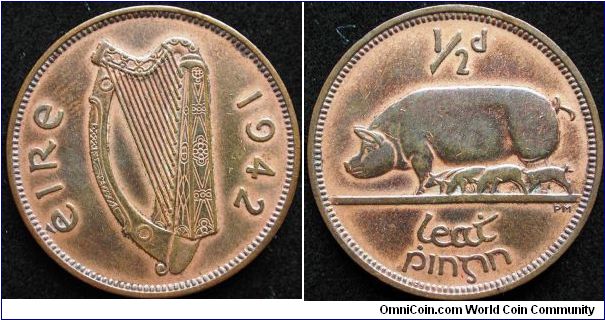 half penny
Bronze