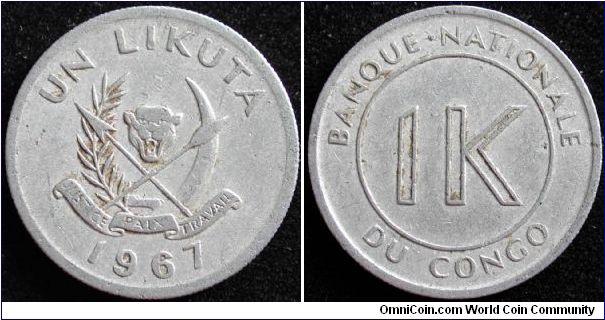1 Likuta
Aluminium
Dem. rep. of Congo
