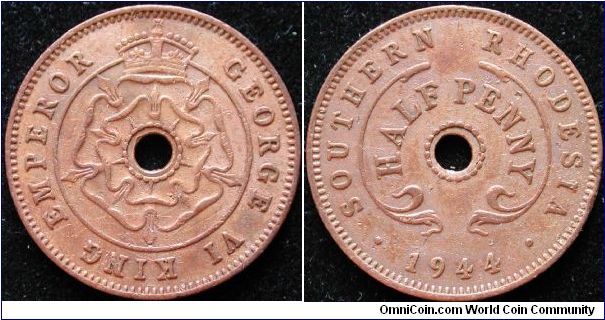 1/2 Penny
Bronze
Southern Rhodesia