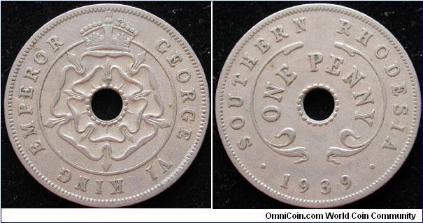 1 Penny
Cu-Ni
Southern Rhodesia
George VI
