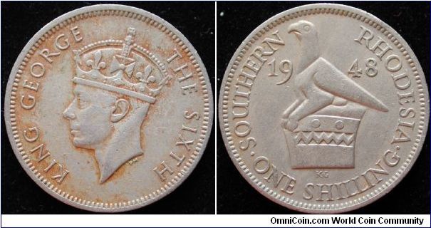 1 Shilling
Cu-Ni
Southern Rhodesia
George VI