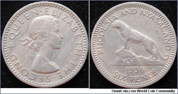 6 Pence
Cu-Ni
Rhodesia & Nyasaland