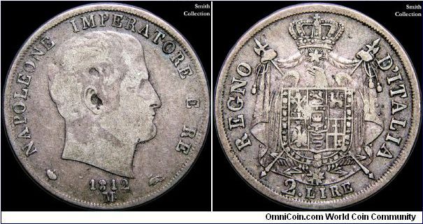 2 Lire, Napoleonic Kingdom of Italy.

Milan mint.                                                                                                                                                                                                                                                                                                                                                                                                                                                                 