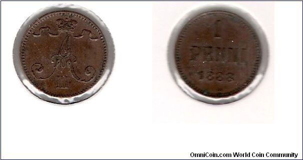 1 Penni 1888, Finland