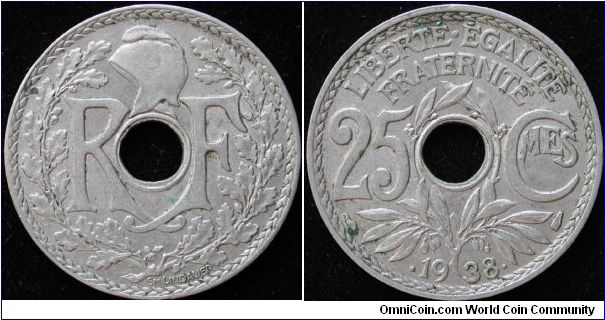 25 Centimes
Nickel bronze