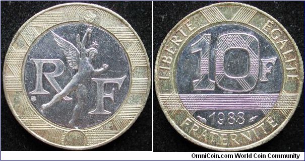 10 Francs
Bi metallic