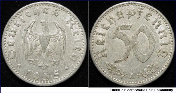 50 Reichspfennig
Aluminium
A