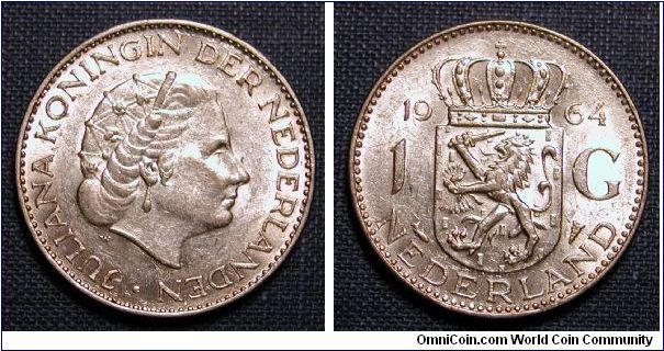 1964 Netherlands 1 Gulden