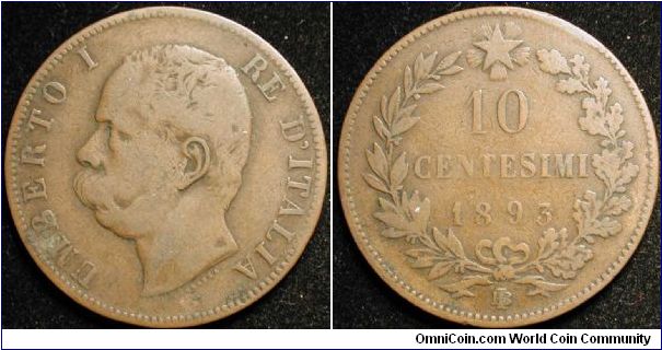 10 Centesimi
Copper