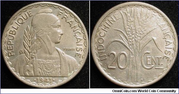 20 Cent
Cu-Ni
French Indo-China
Mintmark S