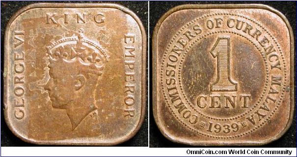 1 Cent
Bronze
Malaya