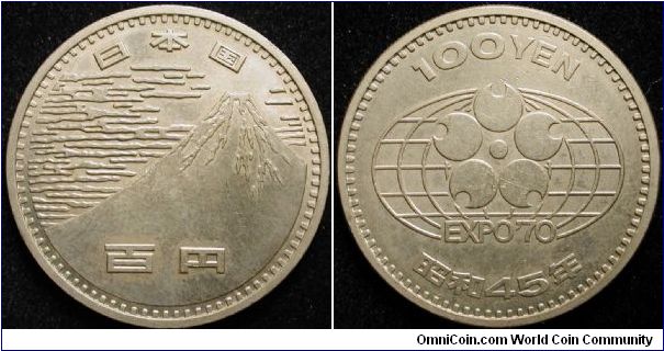 10 Yen
Cu-Ni
Showa year 45
Expo 70