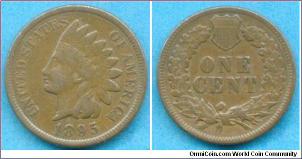 USA Indian Head Cent 1895