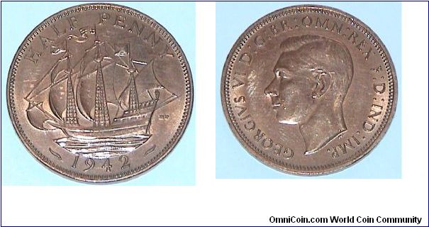 Half Penny George V