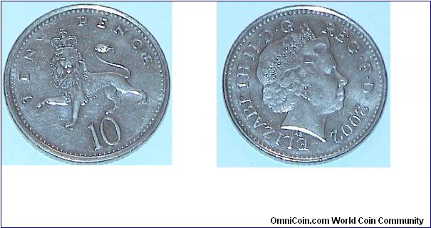 10 PenceQ Elizabeth II