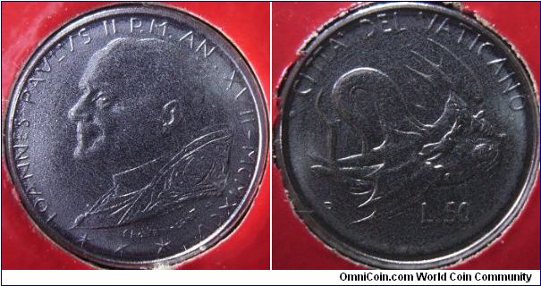 Vatican 1995 50 lira.