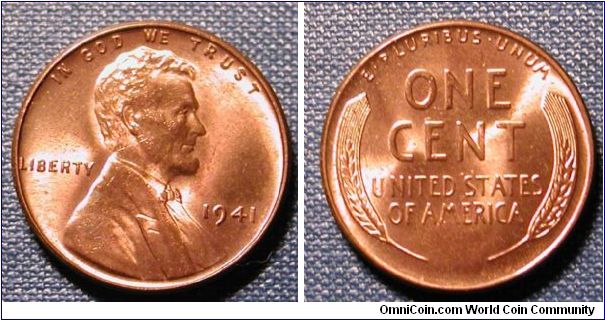 1941 Lincoln Wheat Cent