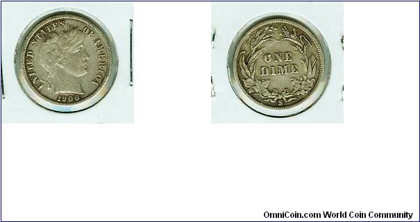 1900s with nice FULL Liberty, nice rim, clear denticles. This coin should slab EF. MUCH nicer than the scan!