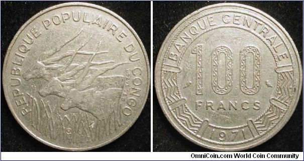 100 Francs
Nickel
People's rep.