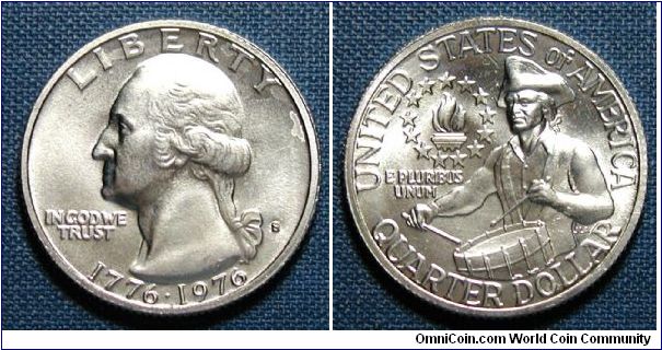 1976-S Washington Bicentennial Quarter Silver