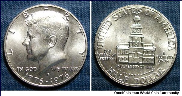 1976-S Kennedy Bicentennial Half Dollar Silver