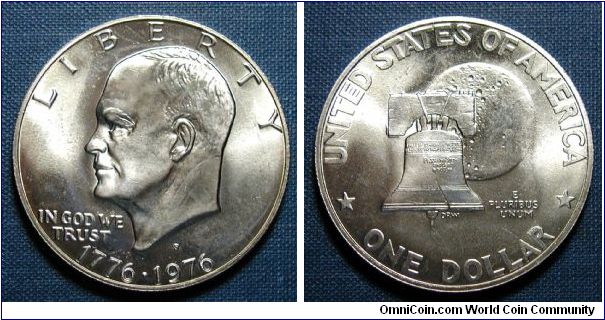 1976-S Eisenhower Bicentennial Dollar Silver