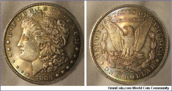 Uncirculated and toned