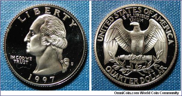 1997-S Washington Quarter Proof