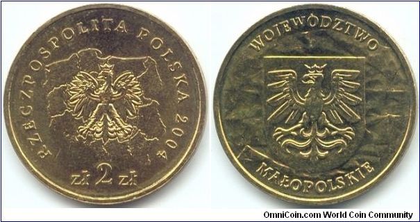 Poland, 2 zlote 2004.
Malopolskie Voivodship.