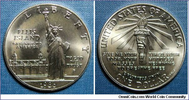 1986-P Statue of Liberty Commemorative Silver Dollar