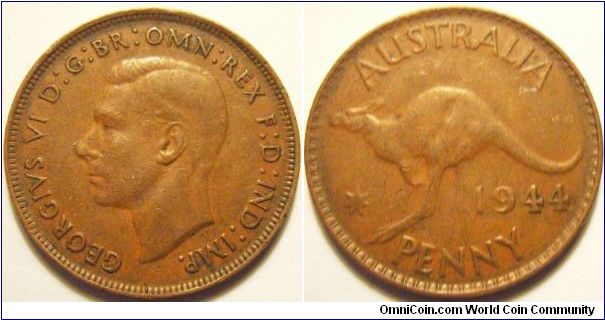 Australia 1944 1 penny.