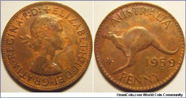 Australia 1959 1 penny.