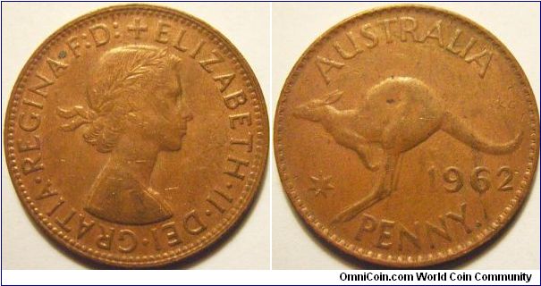 Australia 1962 1 penny.